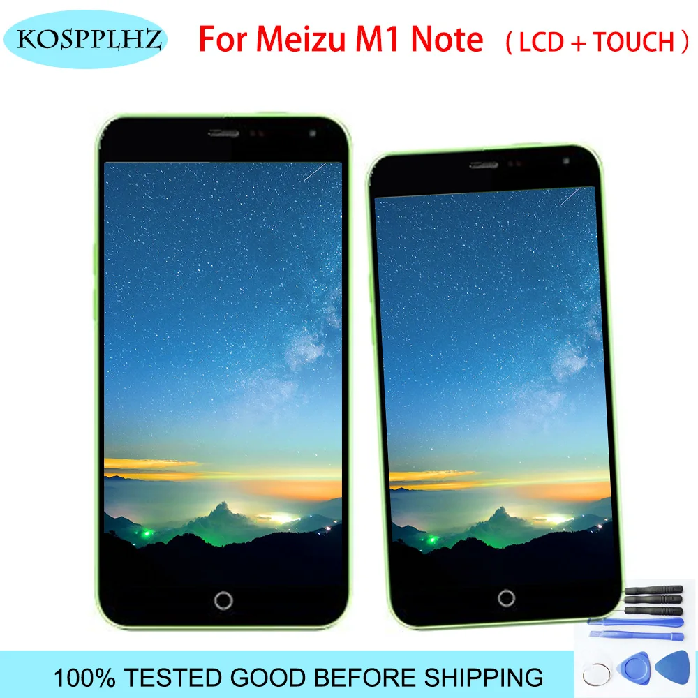 5 дюймовый черный 100% протестированный для Meizu M1 Note ЖК-дисплей и сенсорный экран в