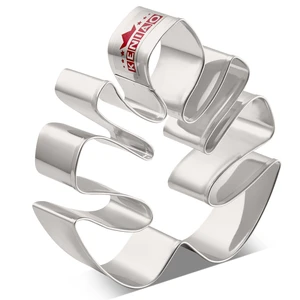 Нож для печенья KENIAO с тропическими листьями, 8,7x9,2 см, летний бисквит, Фондант, форма для хлеба, сэндвич, нержавеющая сталь