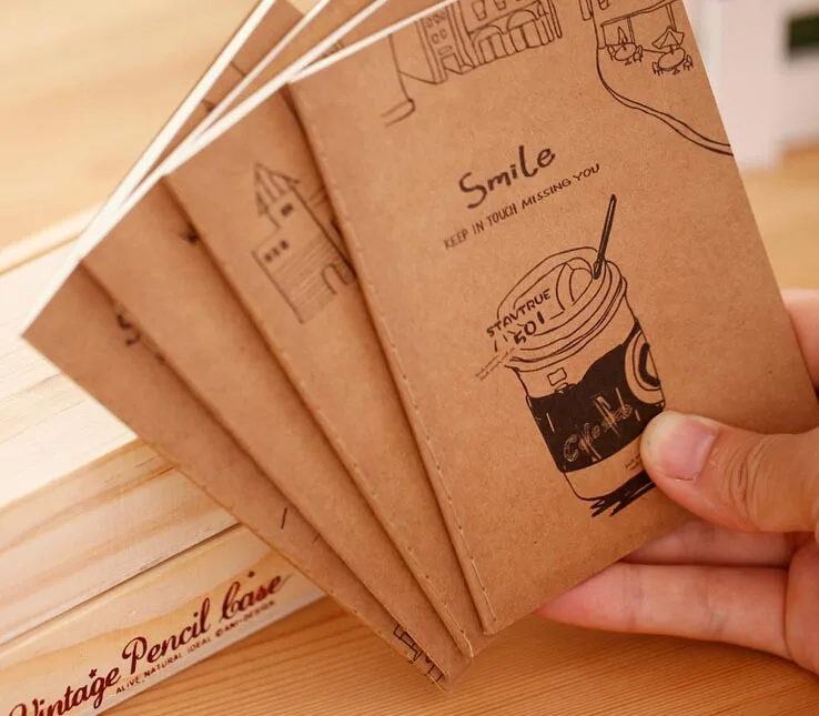 Бесплатная доставка! 1 партия = 40 шт.! Ретро книги для упражнений/милые мягкие