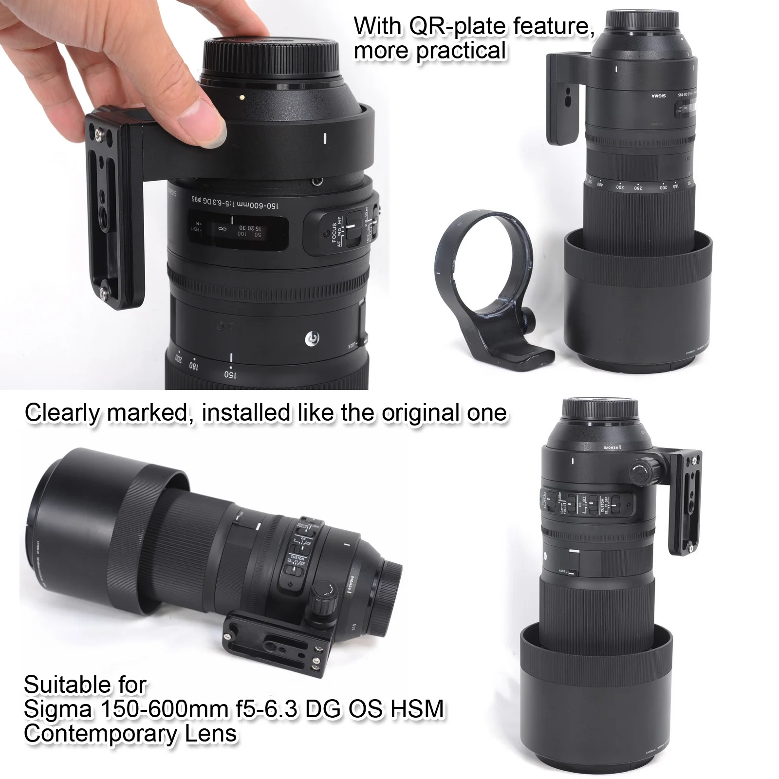 Ошейник объектива опорное кольцо для штатива Sigma 150 600 мм f5 6.3 DG OS HSM Современная