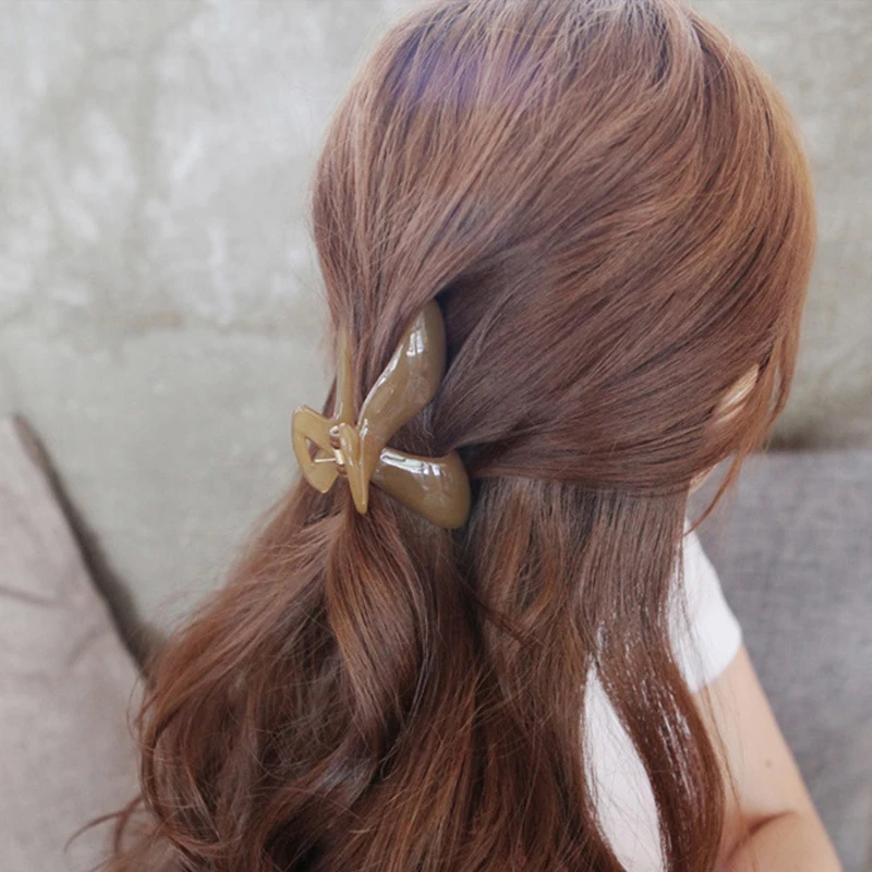 Женские заколки для волос 1 шт. модные карамельного цвета дешевые женские