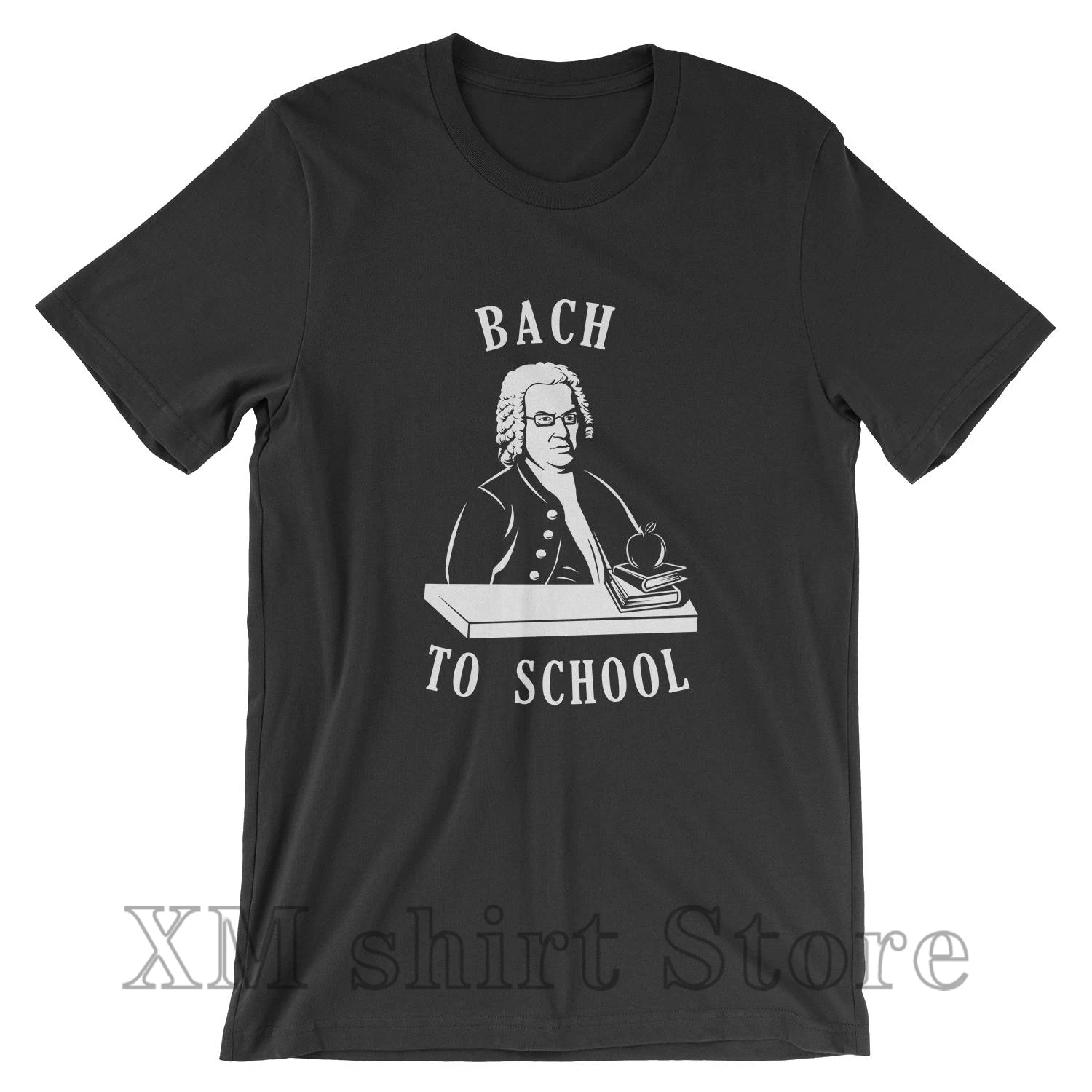 Футболка Bach To School забавная рубашка Johann с рисунком композитора шутка мужская и