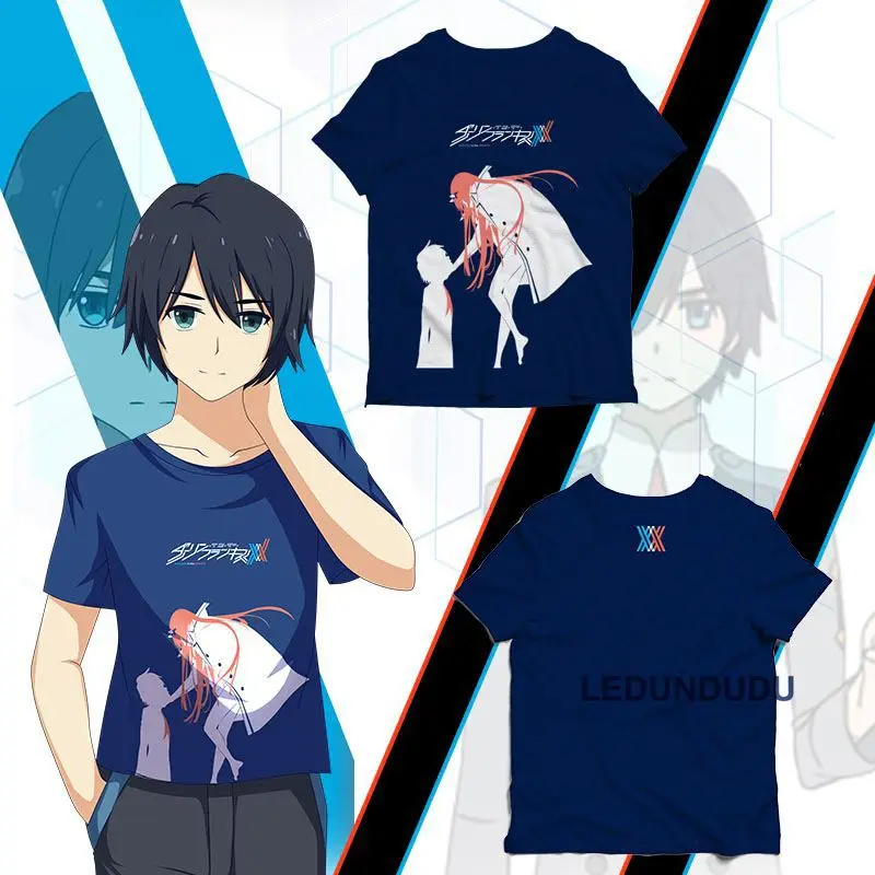 DARLING in the FRANXX Zero Two футболки с принтом женские и мужские коротким рукавом летние