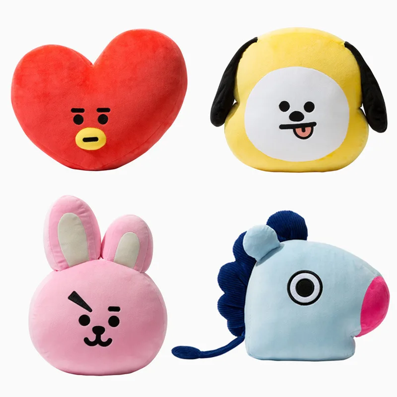 Новая Kpop BTS Bangtan Boys bt21 Vapp Подушка плюшевая подкладка теплая подушка под спину