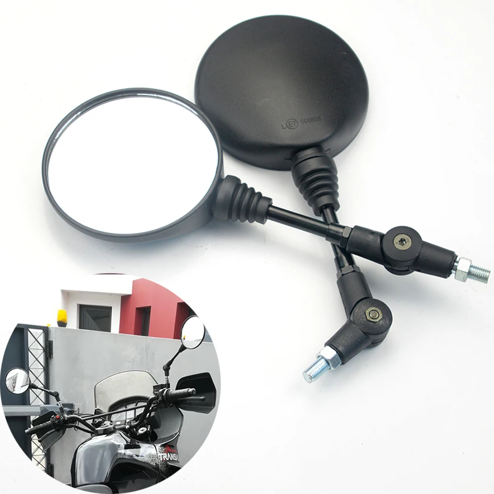 Складные универсальные зеркала заднего вида для мотоцикла 8 мм 10 Honda Magna 750 Nighthawk 250