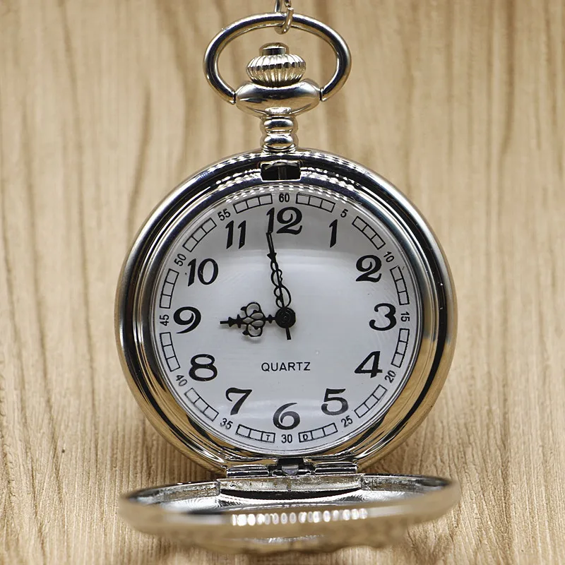 Мода лошадь полые кварцевые карманные часы кулон Цепочки и ожерелья брелок Для