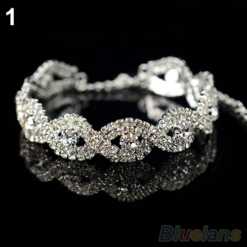 Модные браслеты с австрийскими кристаллами двойная плетеная цепочка стразы для