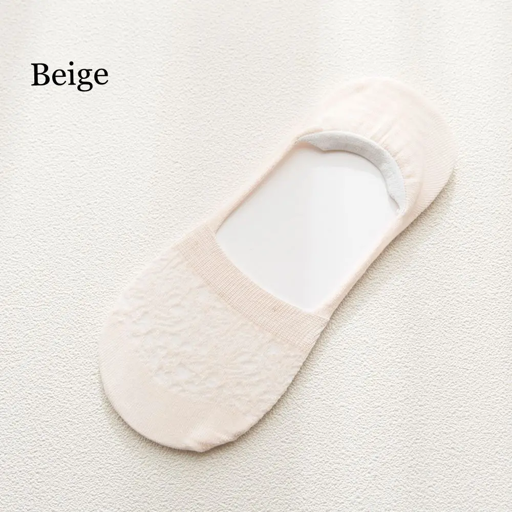 beige 1 пара, яркие цвета, невидимые Нескользящие, низкий носок, повседневные хлопковые дышащие носки лодки, женская модная одежда, аксессуары - Цвет: beige