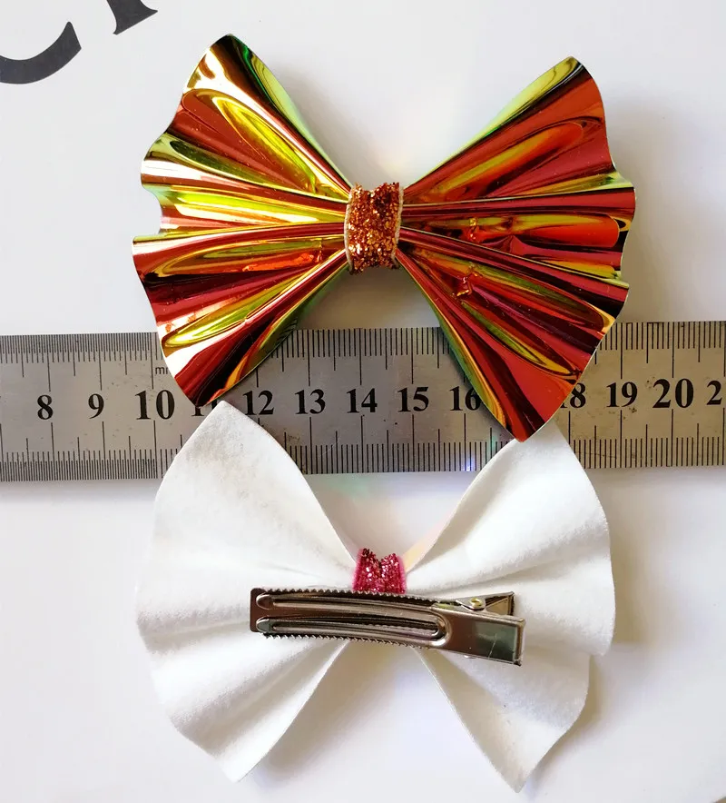 2pcs/lot New Shinning Prince Bows Hair Clip Top Quality Ins Style Big Size Bow Hairpin Girl Kid Clips Girls Barrettes Cute |