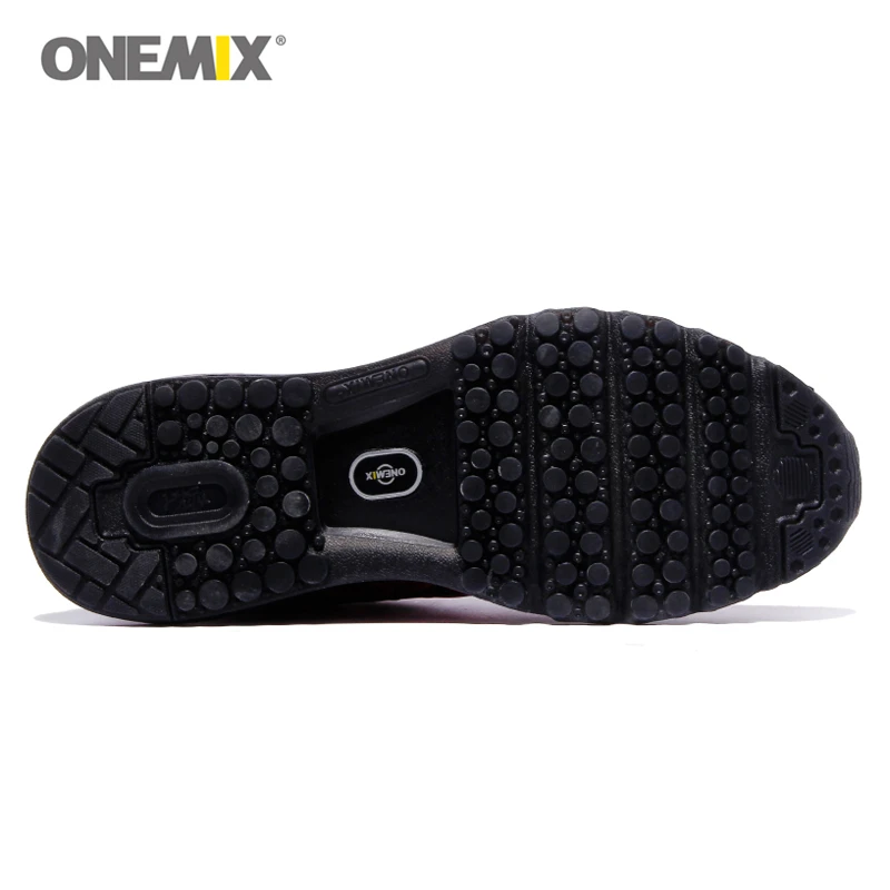 Спортивная обувь Onemix эластичные красные черные кроссовки с воздушной подушкой