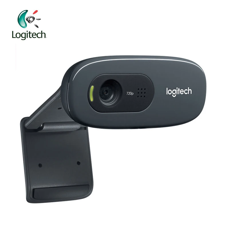 

Logitech C270 HD Vid 720P Webcam Built-in Micphone USB2.0 Mini Computer Camera for PC Laptop Video Calling Support Official Test