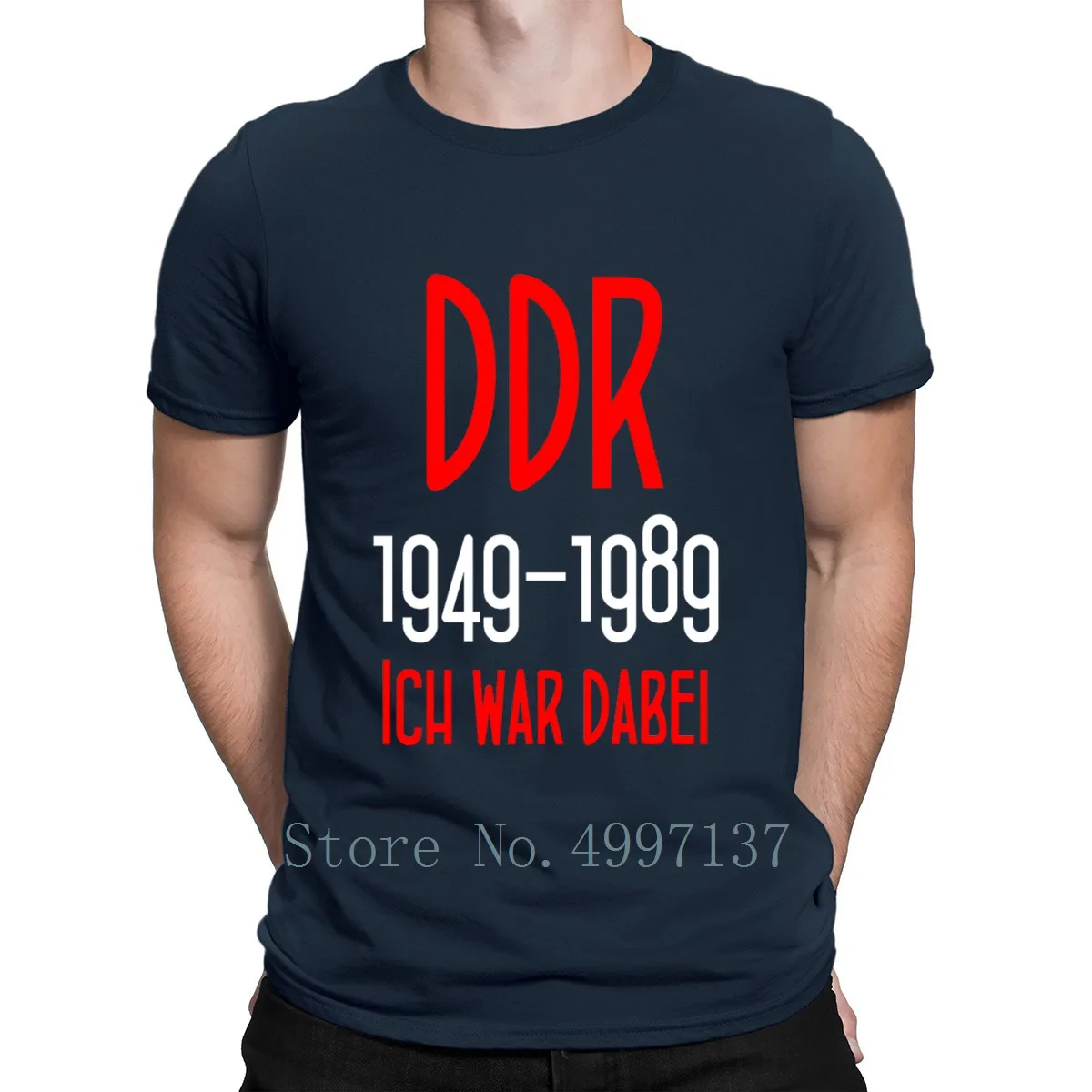Футболка Ddr 1949 1989 Deutsche demokrматче понок летняя стильная графическая дышащая