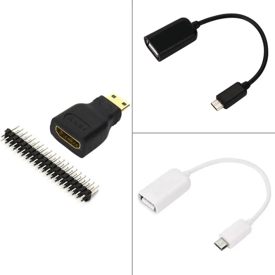 Raspberry Pi Zero Mini HDMI Male Female + Micro USB к GPIO Высокоскоростная передача данных|Кабели HDMI| |