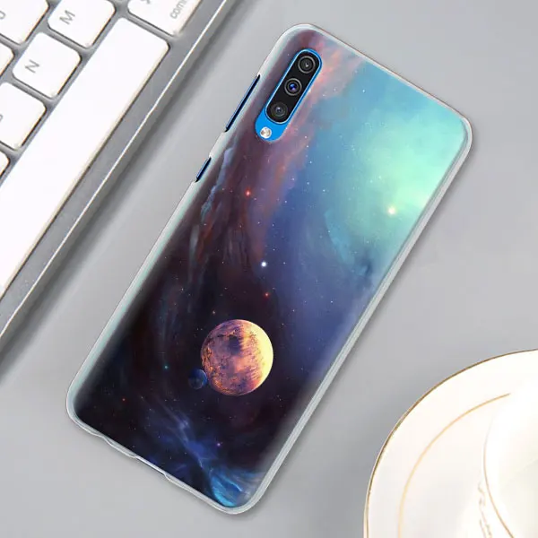 Space Love солнце и луна звезда рисунок чехол КРЫШКА ДЛЯ samsung Galaxy A30 A40 A50 A70 A6 A8 плюс A7 A9 M30 чехол для телефона Coque - Цвет: 05