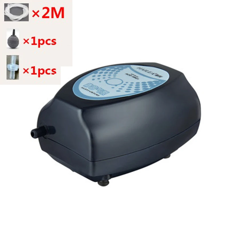 ACO-6601 2W Combo Hailea воздушные насосы кислородный насос для аквариума 2 Вт 2,5 Вт 3 Вт 4 Вт 1/2 розетки аксессуары для аквариума воздушный компрессор 220 В США Великобритания Австралия вилка ЕС - Цвет: ACO-6601 2W Combo
