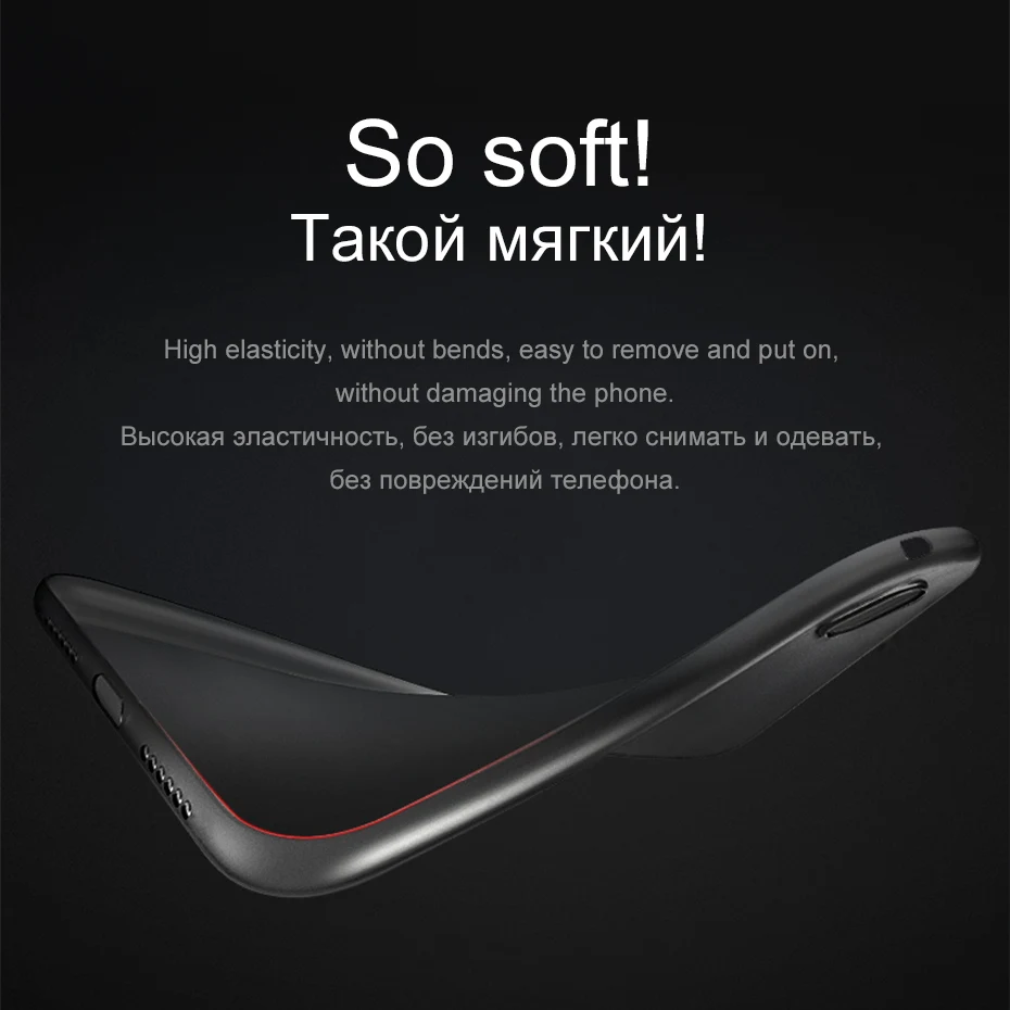 Оригинальный прозрачный мягкий ТПУ чехол для iPhone X XS защитный ультра тонкая