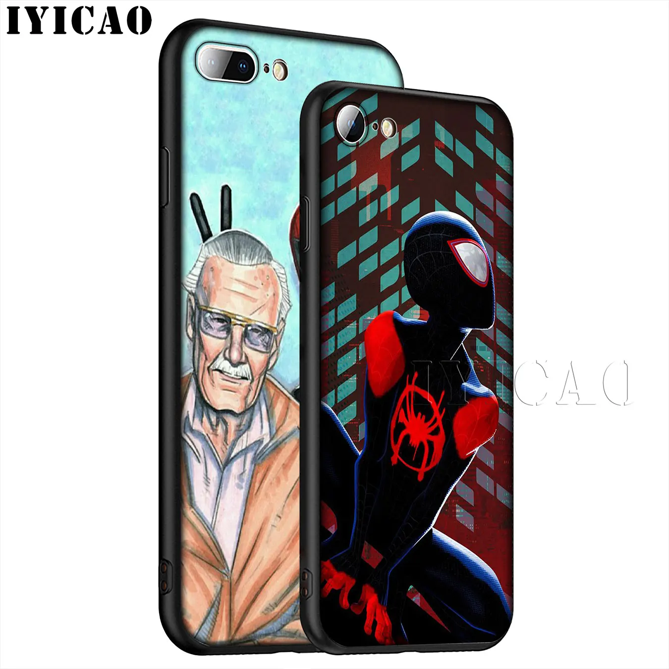 IYICAO Мягкий силиконовый чехол для iPhone XR X XS 11 Pro Max 6 6S 7 8 Plus 5 5S SE TPU черный |