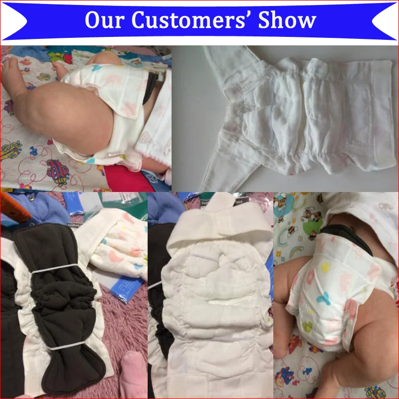 Детские хлопковые марлевые пеленки брюки для девочек Ткань Подгузники