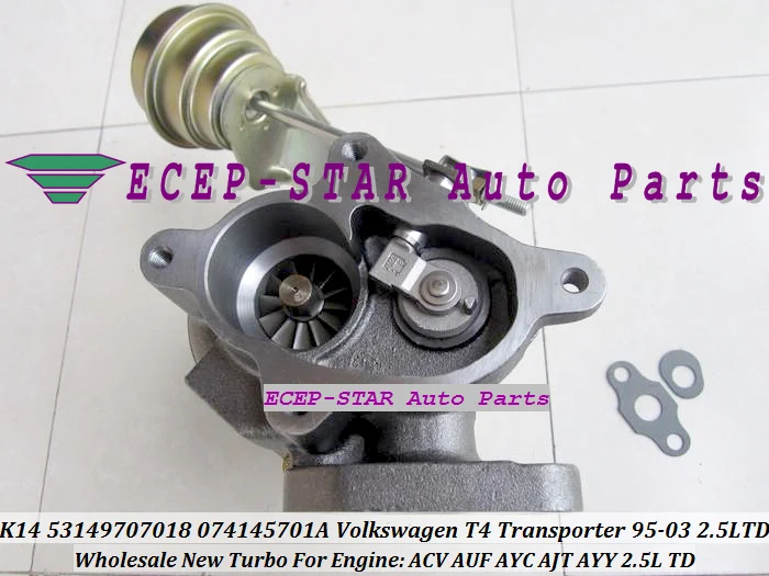 Бесплатная доставка K14 53149707018 53149887018 074145701A 7018 турбо для Volkswagen VW T4 Transporter 95 03 ACV AUF AYC