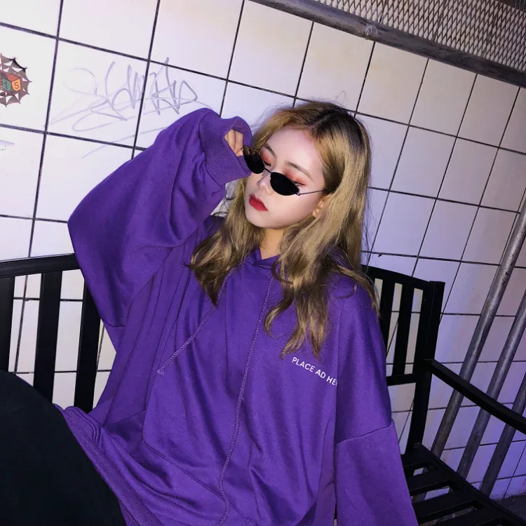 Толстовки женские Harajuku Хип Хоп Уличная мода Свободные повседневные женские s одежда корейский стиль с капюшоном Высокое качество универсальные осенние