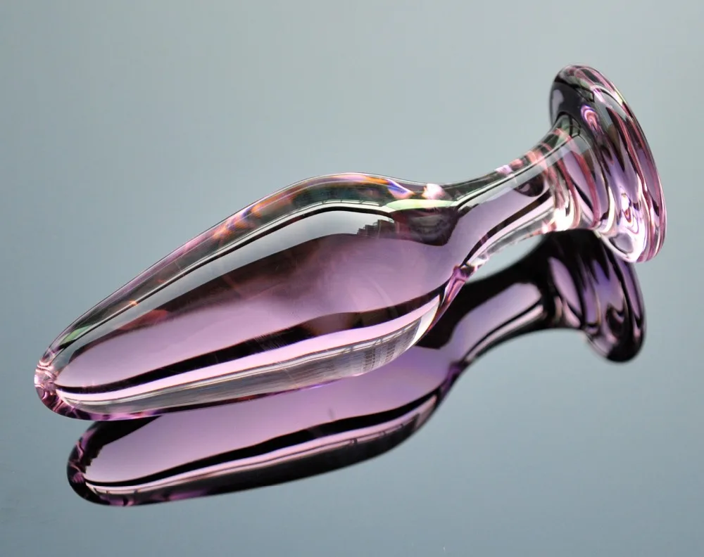 34mm pink pyrex glass bead crystal anal dildo butt plug fake male penis dick female masturbation adult sex toy for women men gay | Красота и