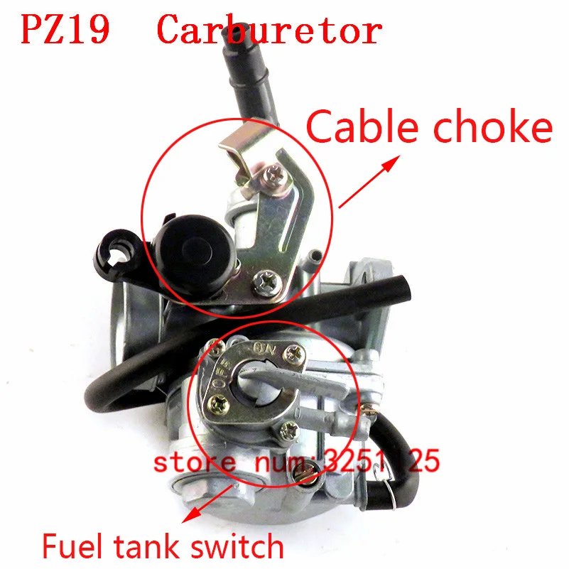 Карбюратор для мотоцикла 19 мм 20 22 карбюратор PZ19 PZ20 PZ22 подходит 50cc 70cc 90cc 110cc 125cc ATV Quad