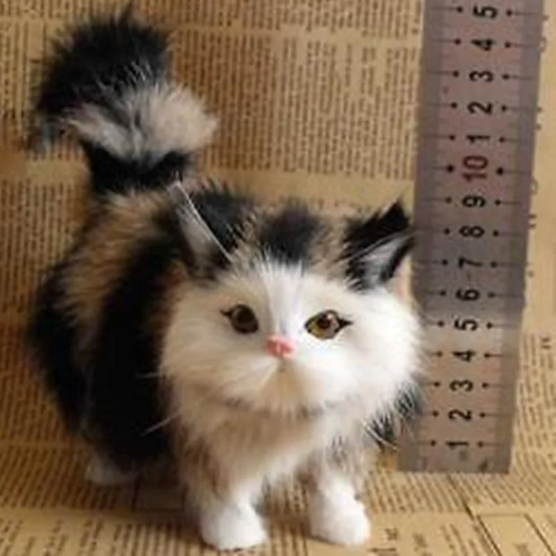 Новинка имитация кота игрушки меховые куклы модель животного подарок для детей
