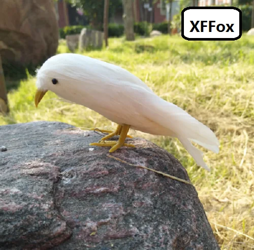 

small real life white bird model foam&feather simulation vivid cute bird gift about 12cm xf0897