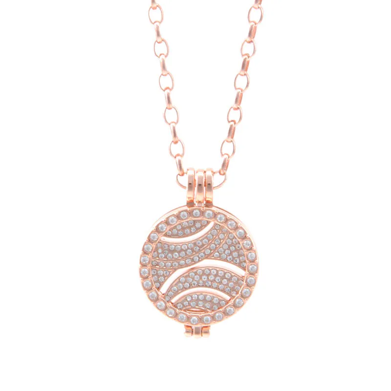 Винни дизайн ювелирные изделия кулон ожерелье комплект с 25 мм кристалл диск