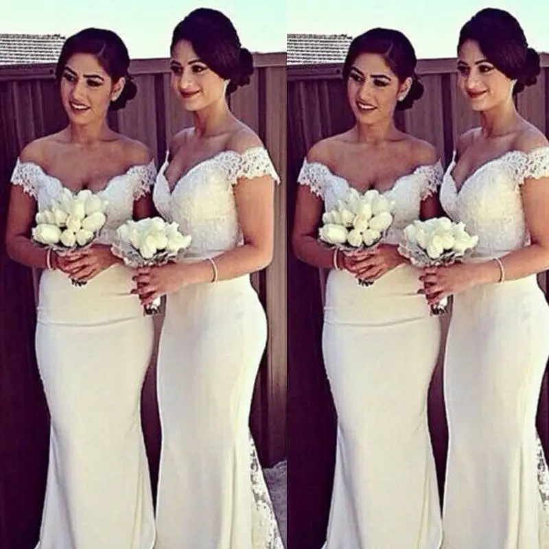 2018 Новое модное официальное вечернее платье Женская одежда с открытыми плечами