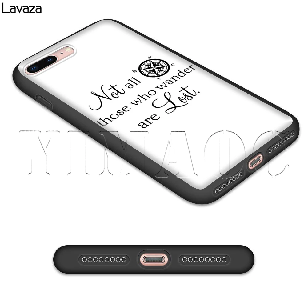 Lavaza Not All Those Who Wander Are Lost Case for iPhone 11 Pro XS Max XR X 8 7 6 6S Plus 5 5s se |