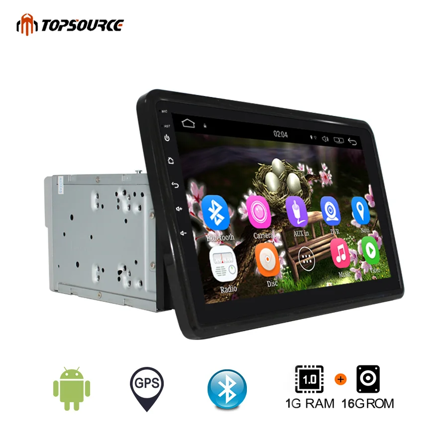 TOPSOURCE DVD радио плеер универсальный андроид 6 0 Автомобильный мультимедийный 2 Din 10 1