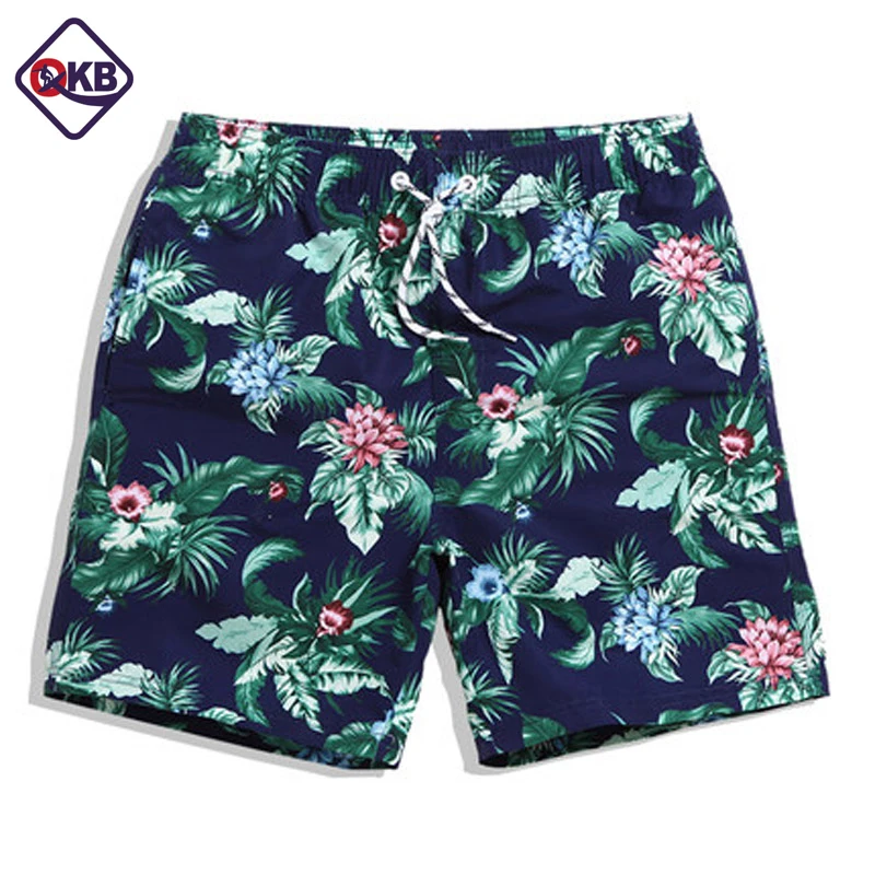 

QIKERBONG Men Beach Shorts Board Trunks Male Swimwear Swimsuits Bermuda Casual Active Sweatpants Bottoms Quick Drying Shorts