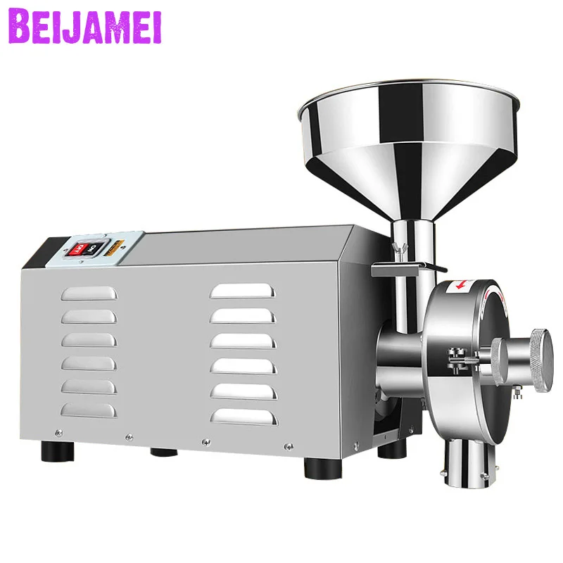 Beijamei 2020 коммерческий пищевой зерновой фрезерный станок для зерна 1800 вт/2200 вт/3000 вт автоматическая зерновая