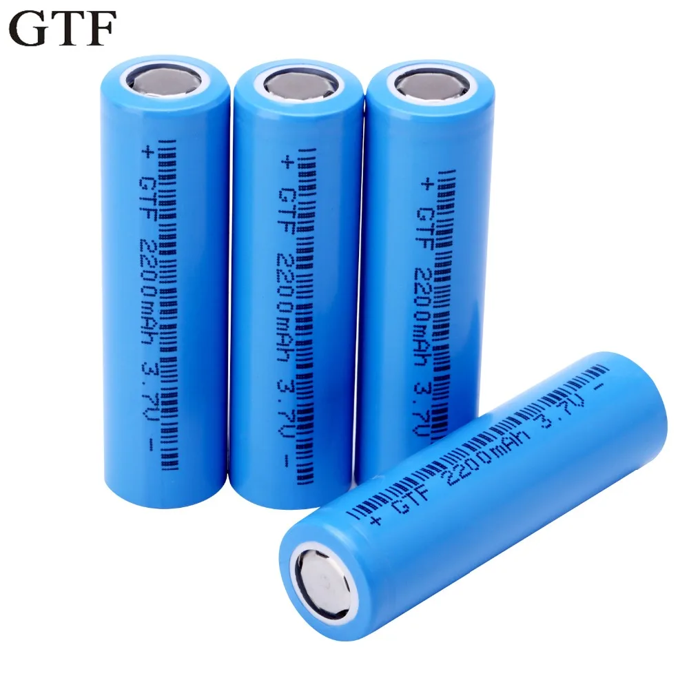 GTF 3 7 V 2200mAh оригинальный 18650 литий ионный аккумулятор для фонарика блок питания