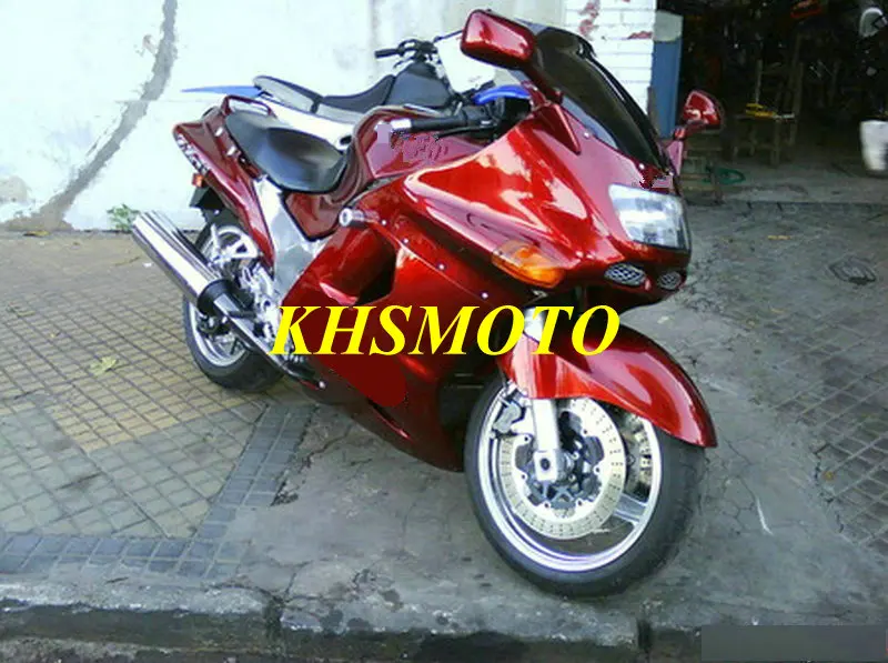 Комплект Красного обтекателя Для Кавасаки ZZR1100 93 03 ZX 11 2003 ZZR 1100 ZX11 97 00 01 02 03|fairing kit|zzr