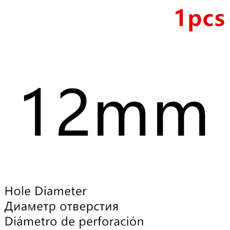 Black 12mm - 1Pcs Высокое Качество Дырокол для пробивки отверстий в коже Круглый стальной кожаный дырокол 1 мм-25 мм металлические прокладки пластиковые резиновые инструменты - Цвет: Black 12mm - 1Pcs