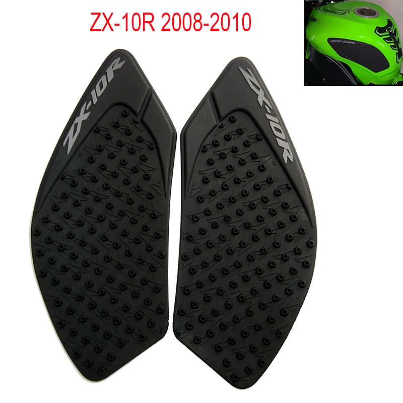 For Kawasaki ZX-10R 2008 2009 2010 ZX10R ZX 10R 08-10 Motorcycle Sticker Anti slip Fuel Tank Pad 3M Side Gas Knee Grip | Автомобили и