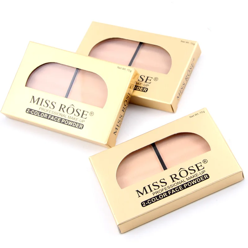MISS ROSE брендовый макияж 3 цвета пудра для лица длительное отбеливание ярче
