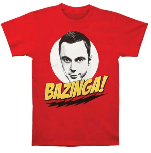 Взрослая Мужская комедия ТВ-шоу The Big Bang Theory Sheldon Bazinga! Футболка | одежда