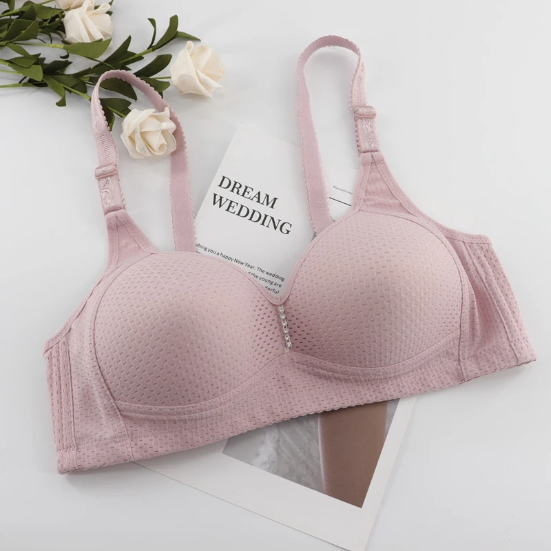 Beauwear, супер мягкий бюстгальтер без косточек для женщин, тонкая чашка, бюстгальтер, однотонное нижнее белье, пуш-ап, Bh, B, C, чашка размера плюс, бюстгальтер для матери 34-44 - Цвет: Cameo