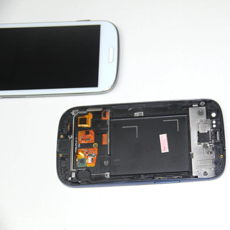 ЖК-дисплей для samsung s3 i9300 рамка дисплей ЖК белый синий | Мобильные телефоны и