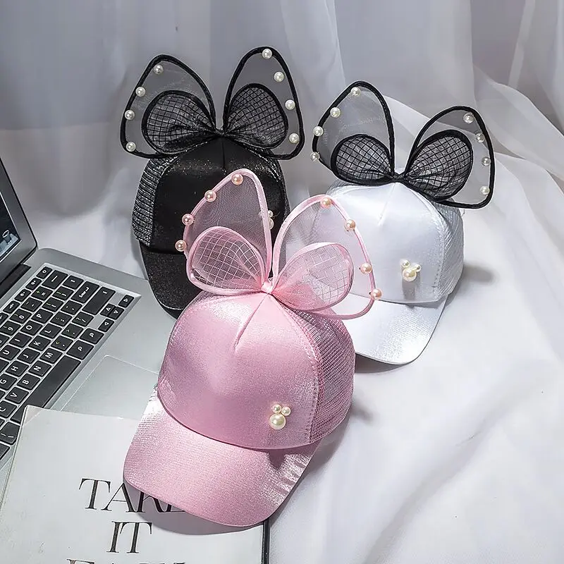 MAERSHEI новая детская бейсбольная кепка жемчужная сетка Кепка Casquette девушки бейсболка с колпаком