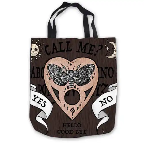 Пользовательские холст Бэтмен ouija доска ToteBags Ручные Сумки хозяйственная сумка