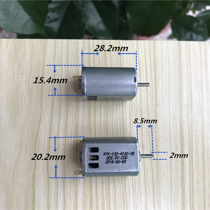 DC 3V 6V 36000RPM высокоскоростное 15 5mm * 20mm мини отверстие для охлаждения двигателя HM 2mm