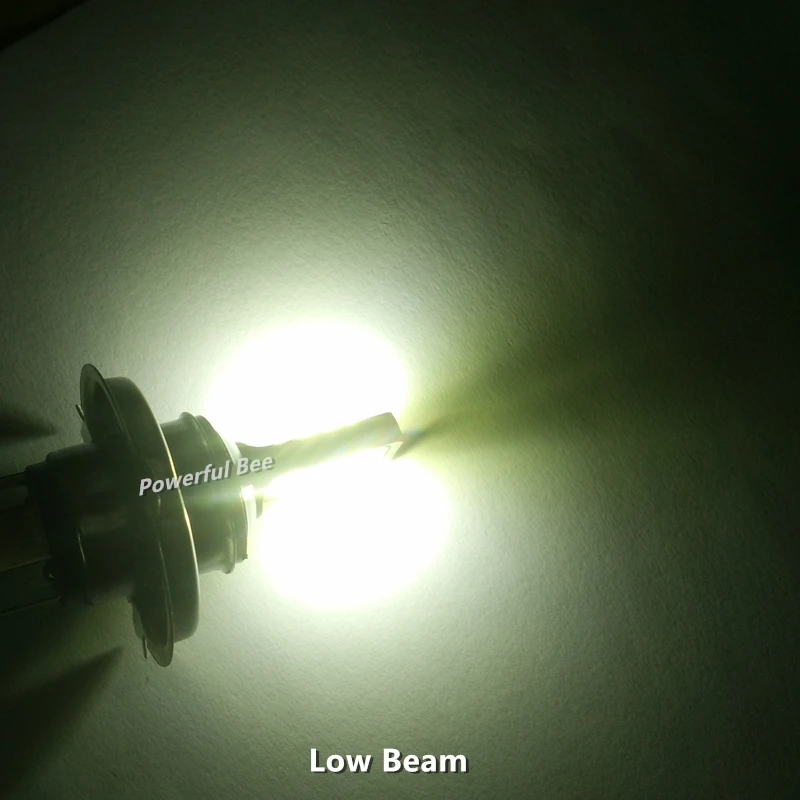 12 Вт* 2 3030SMD холодный белый Светодиодный фонарь H4/9003 H6/BA20D p15d Hi/Lo луч фары для мотоцикла DC12V