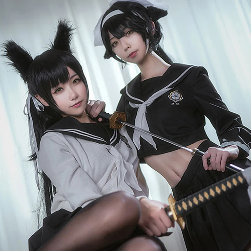 Новое поступление костюм для костюмированной вечеринки Azur Lane IJN Takao/ Atago моряка