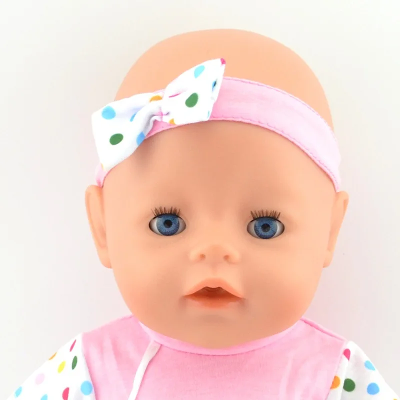 Для 17 дюймов кукла шляпа + соска Набор для 43 см bebe born Кукла Одежда Брюки куклы