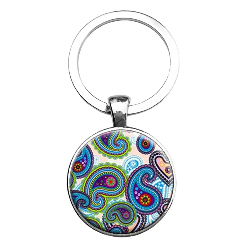 Брелок для ключей с мандалой Будда Йога Священная геометрия новый