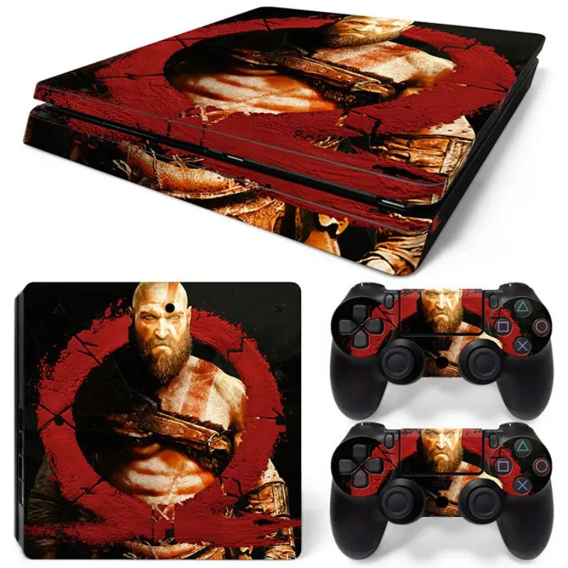 8 God of War Съемная виниловая кожа для PS4 Slim+ контроллер защитные наклейки для sony Playstation 4 Slim для Dualshock 4 аксессуары - Цвет: 8